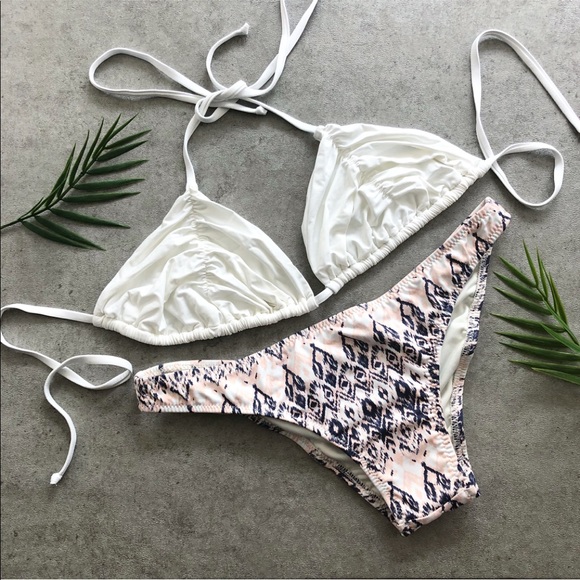 Eberjey Other - Finale Price Eberjey Ikat Ruched Cheeky Bikini Swim Bot…